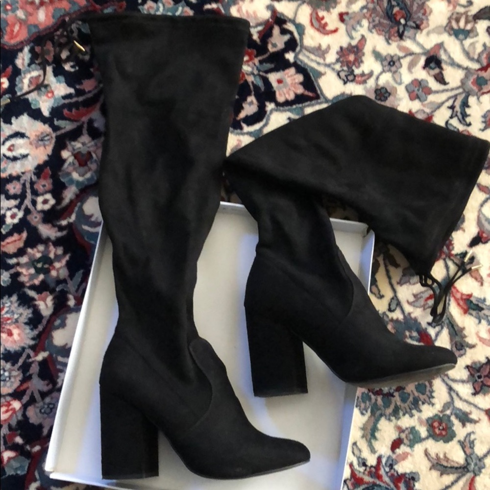 Steve Madden Niela Black Boots